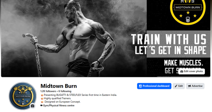 Midtown Burn page snapshot